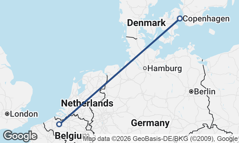 Ghent to Copenhagen