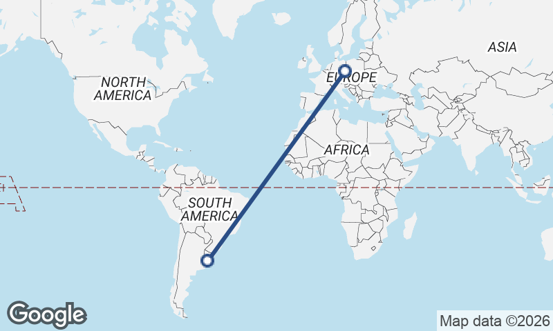 Dresden to Montevideo