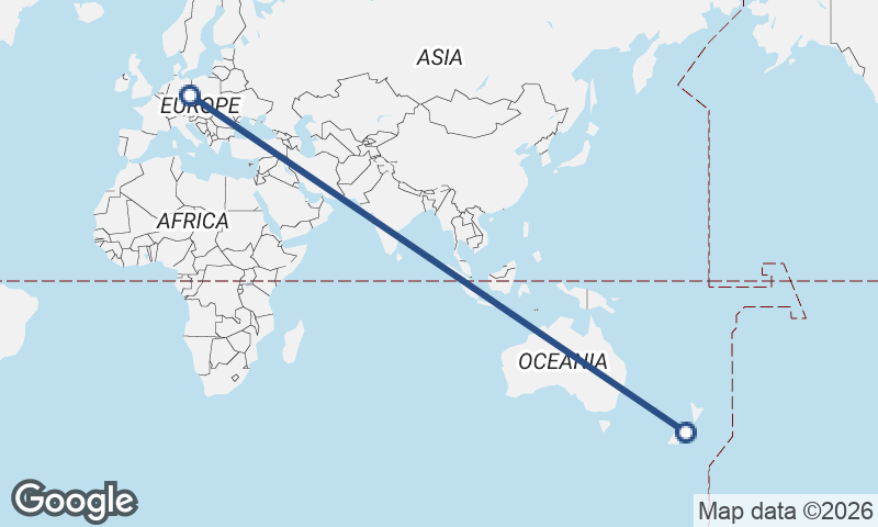 Dresden to Christchurch