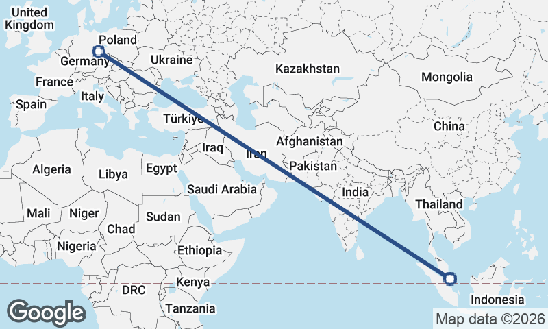Dresden to Singapore