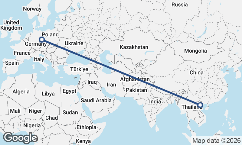 Dresden to Hanoi
