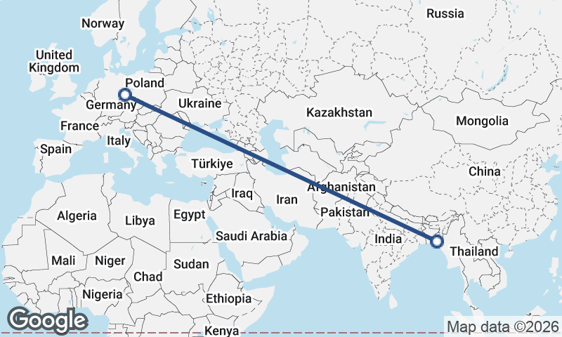 Dresden to Chittagong