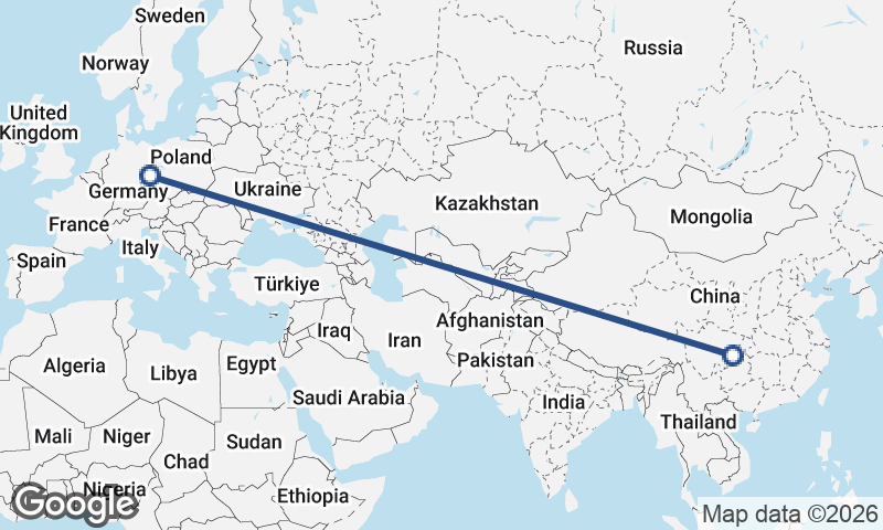 Dresden to Chongqing