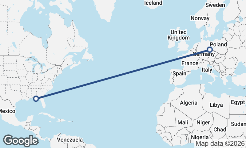 Dresden to Panama City