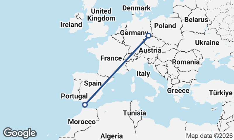 Dresden to Algeciras