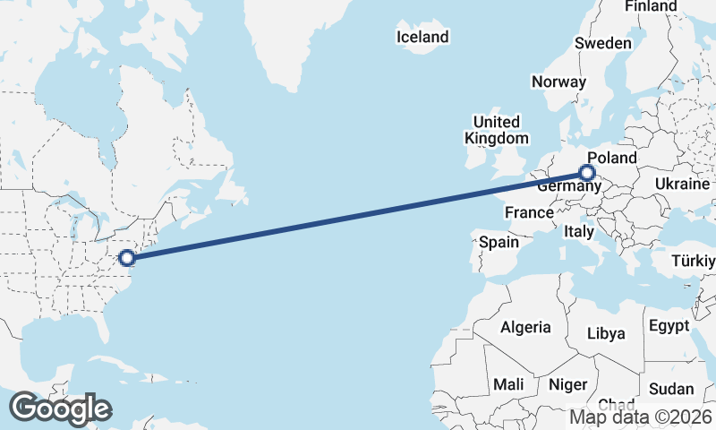 Dresden to Baltimore