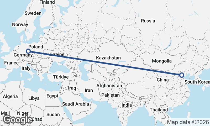 Dresden to Beijing