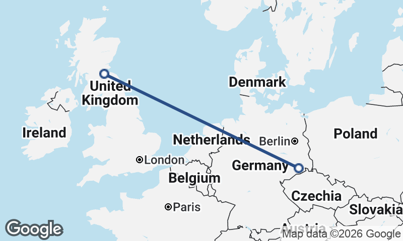 Dresden to Edinburgh