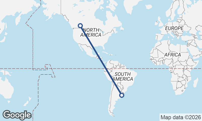 Calgary to Montevideo