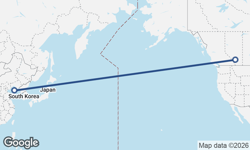 Calgary to Dalian