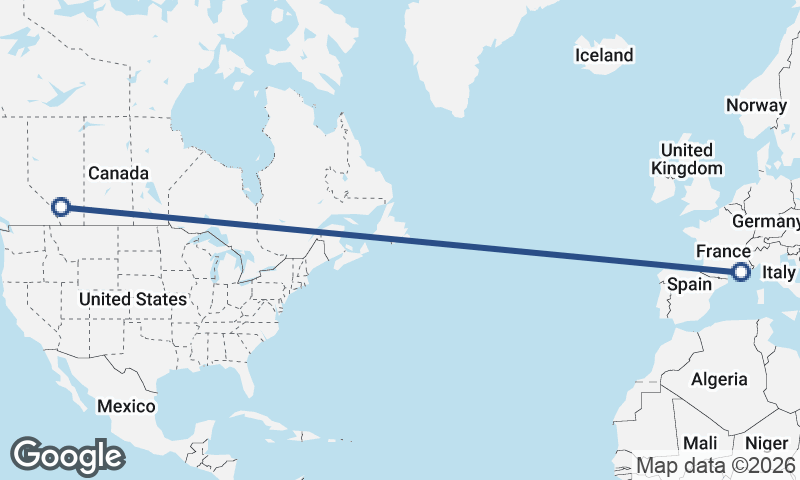 Calgary to Marseille