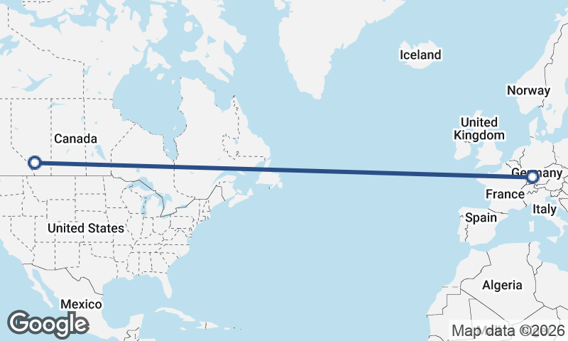 Calgary to Stuttgart