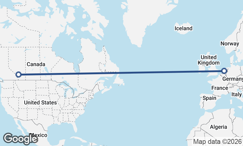 Calgary to Amsterdam