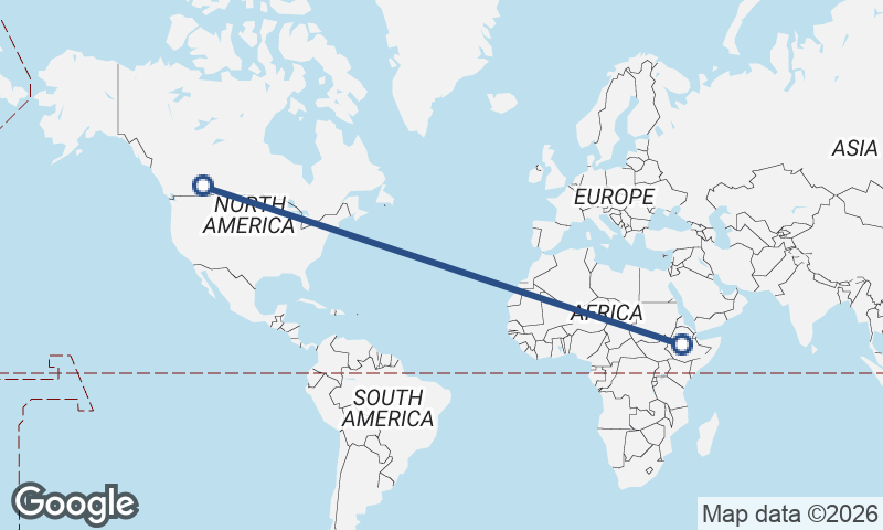 Calgary to Addis Ababa