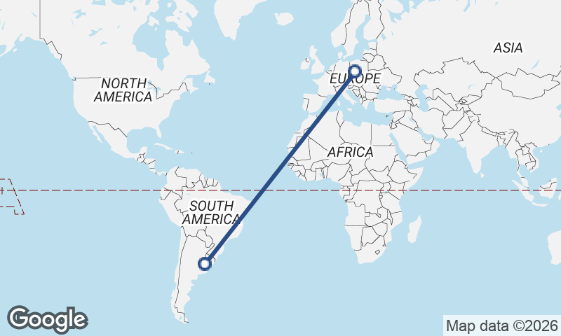 Wrocław to Buenos Aires