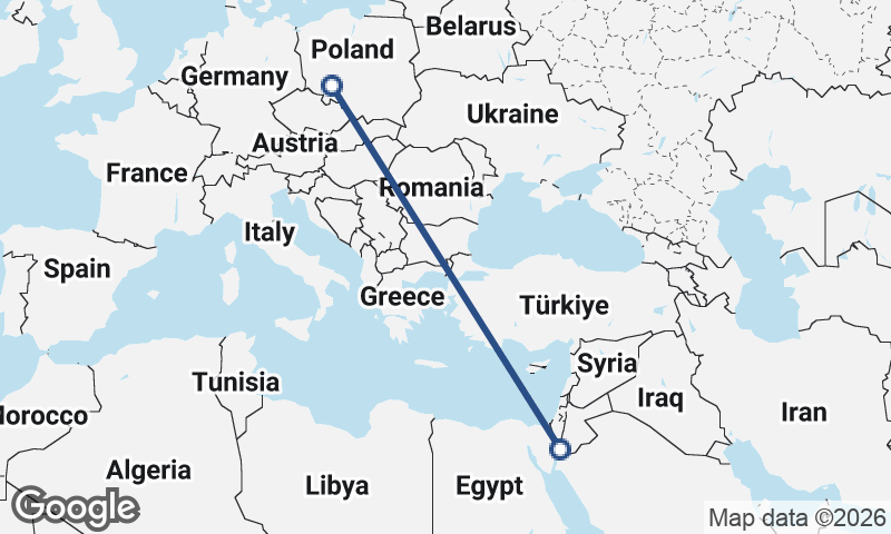Wrocław to Al ‘Aqabah
