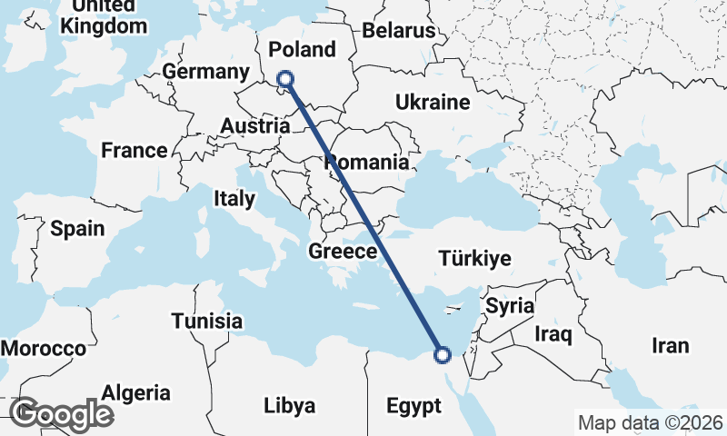 Wrocław to Port Said