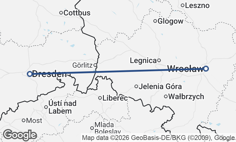 Wrocław to Dresden