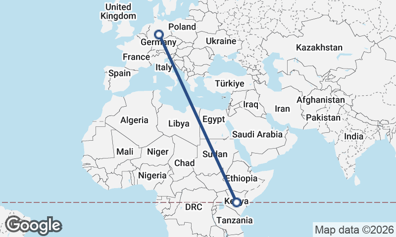 Germany to Kenya