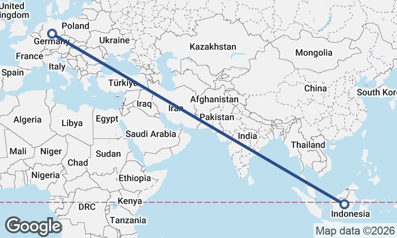 Germany to Indonesia