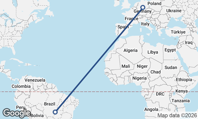 Germany to Brazil