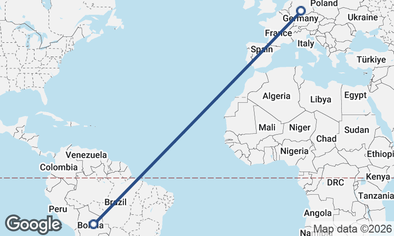 Germany to Bolivia