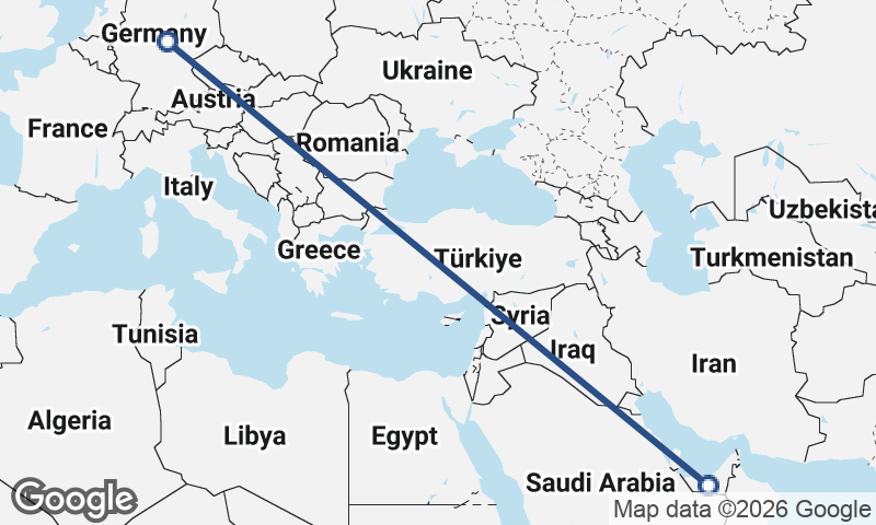 Germany to United Arab Emirates