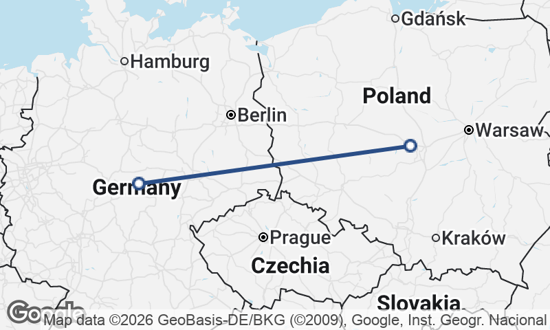 Germany to Poland