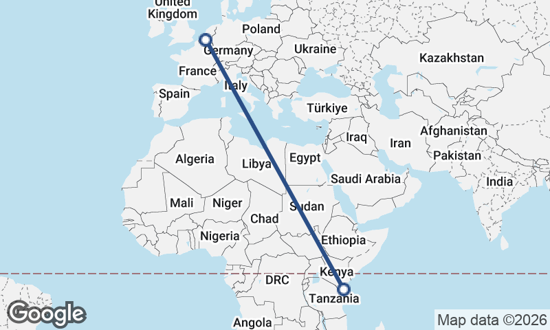 Antwerp to Mombasa