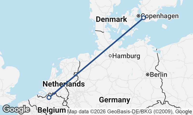 Antwerp to Malmö
