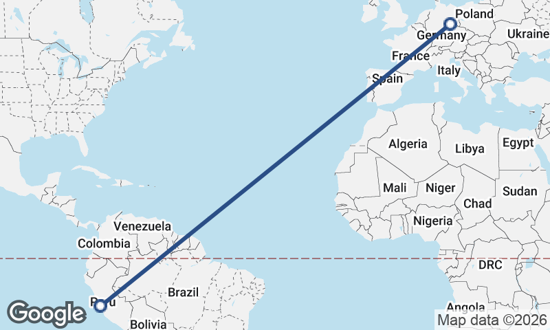 Leipzig to Lima