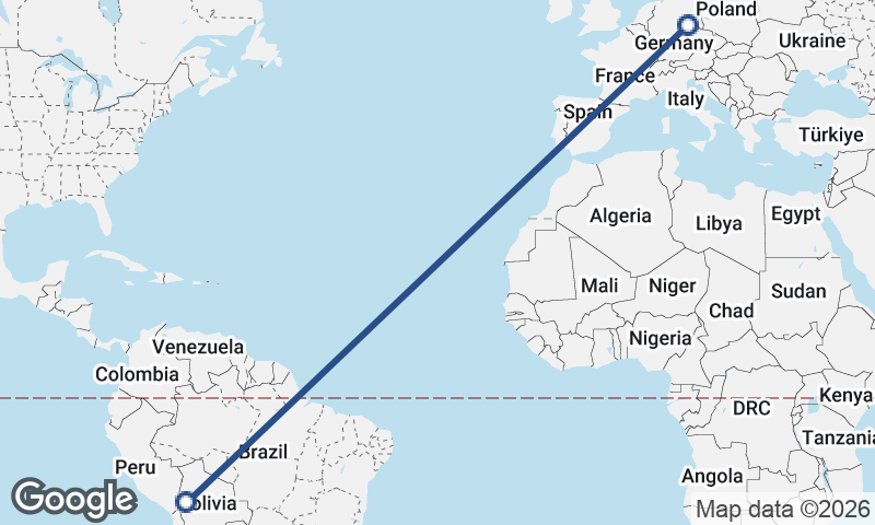 Leipzig to La Paz