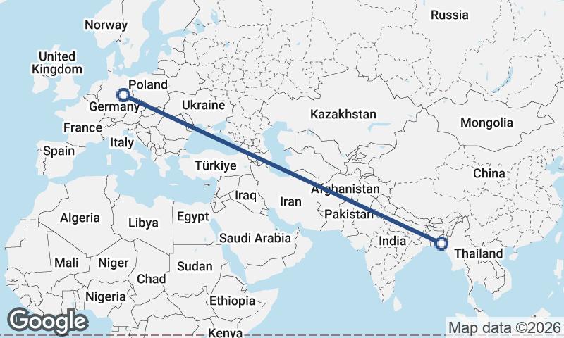 Leipzig to Chittagong