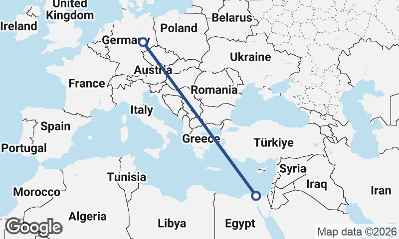 Leipzig to Port Said