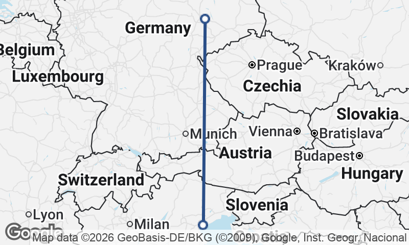 Leipzig to Venice