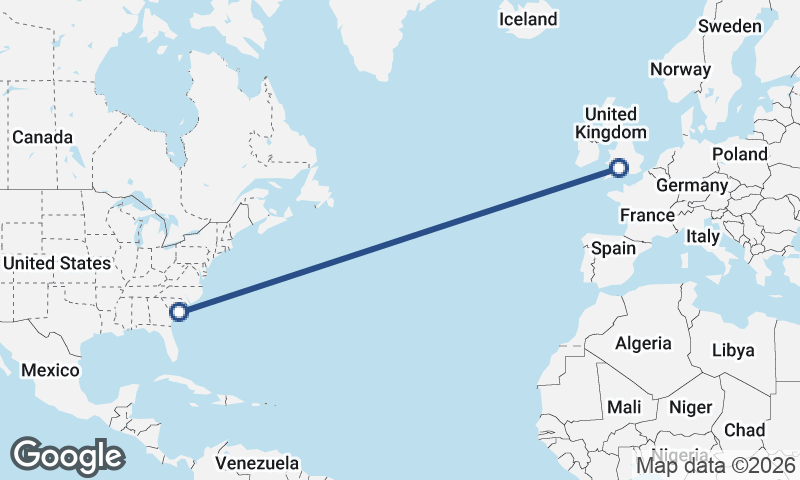 Bristol to Charleston