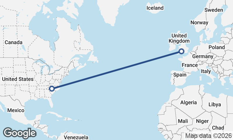 Bristol to Charlotte