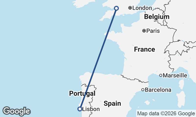 Bristol to Lisbon