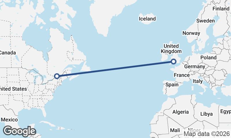 Bristol to Montréal