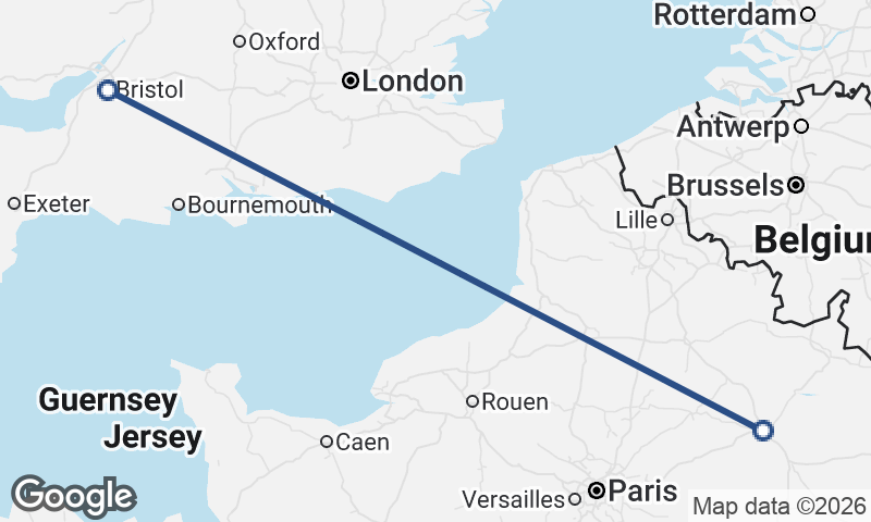 Bristol to Reims