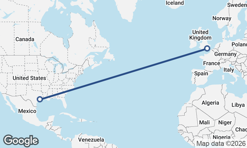 London to Houston