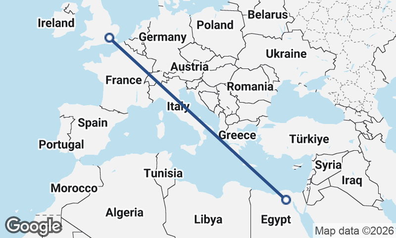 London to Cairo