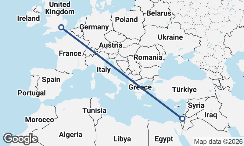 London to Tel Aviv-Yafo