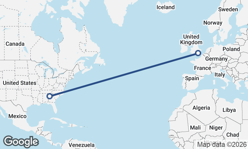 London to Atlanta
