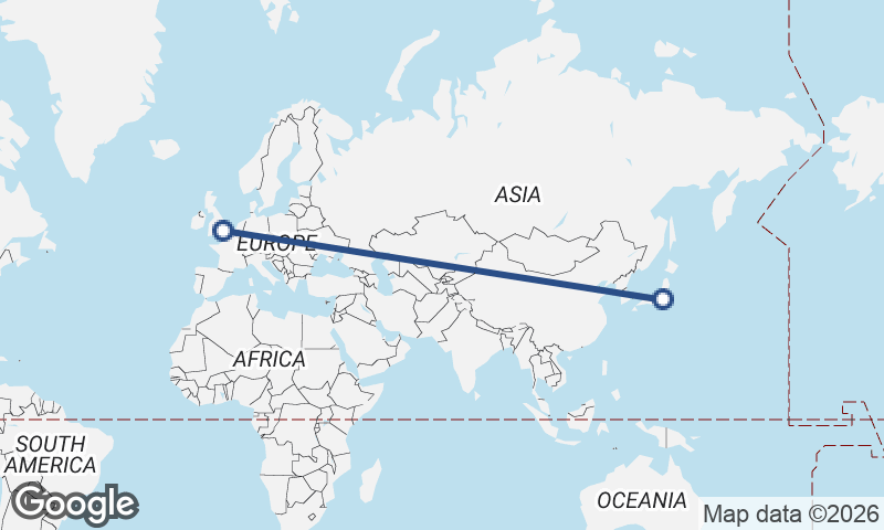 London to Tokyo