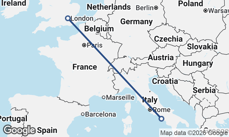 London to Naples