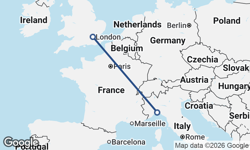 London to Genoa