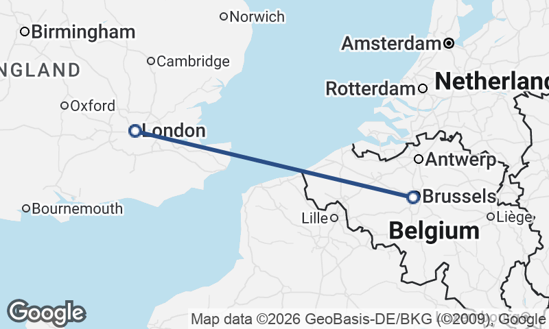London to Brussels