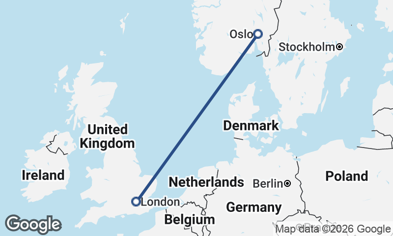 London to Oslo