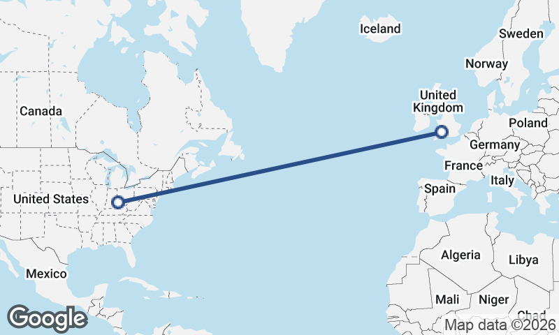 Cardiff to Cincinnati